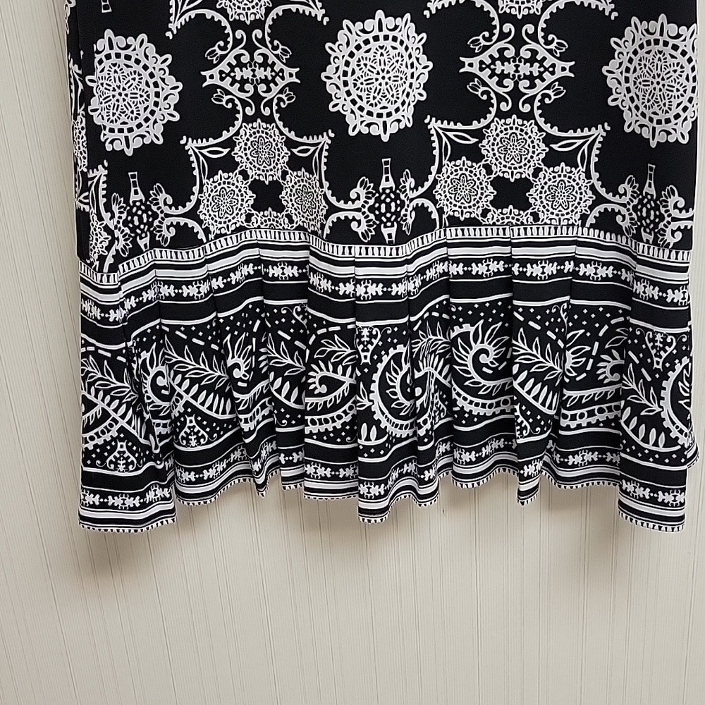 41 Hawthorn Black White Sleeveless Drop Waist Dress. New With Tags Small - Picture 3 of 7